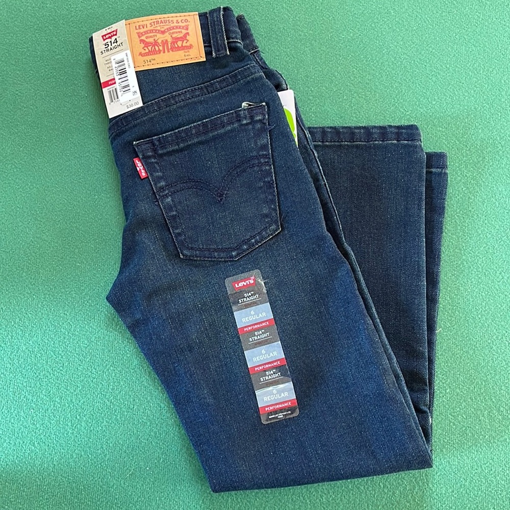 NEW Kids Levi’s 514 Straight Sz 6